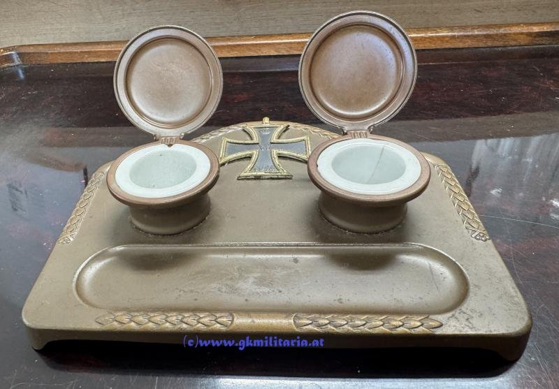 Patriotische Schreibtischgarnitur 'Eisernes Kreuz 1914' !! — image 4