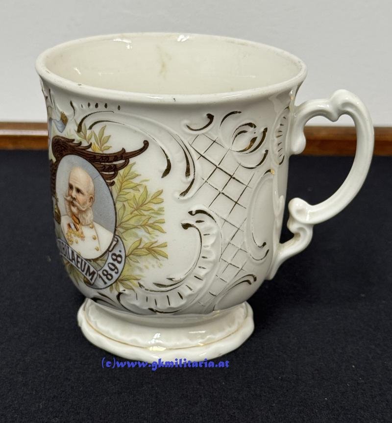 k.u.k. Patriotische Tasse 'Kaiser Franz Joseph I. - Regierungsjubiläum 1848-1898' !! — image 4