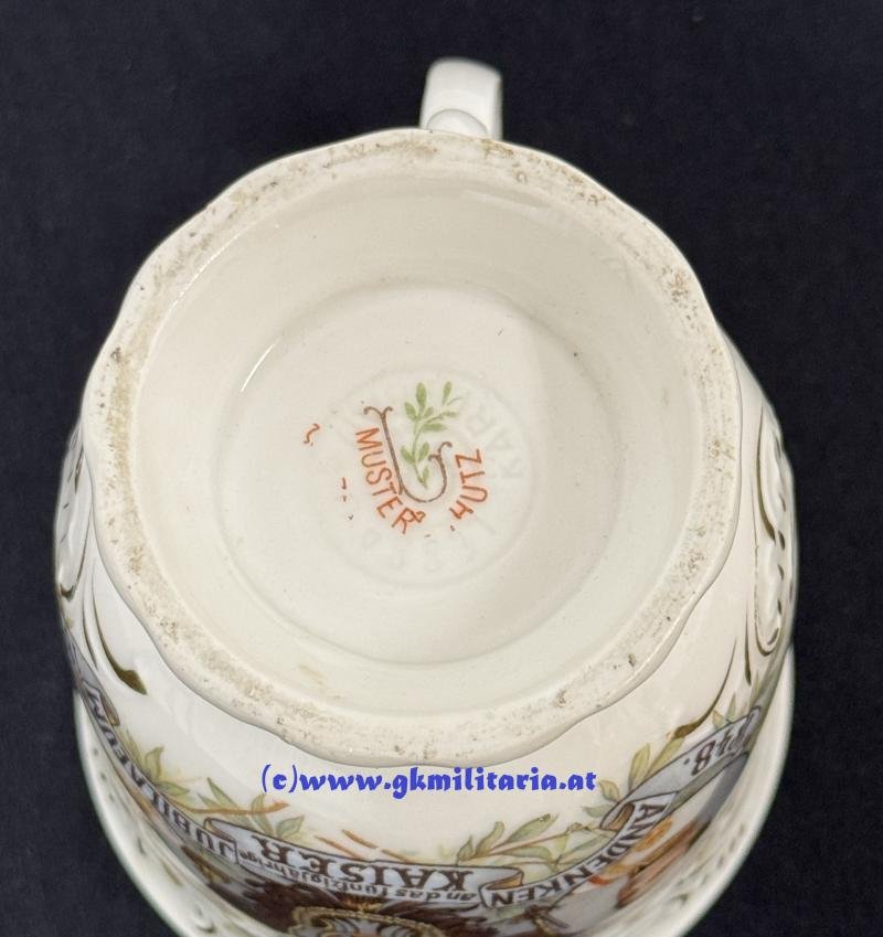 k.u.k. Patriotische Tasse 'Kaiser Franz Joseph I. - Regierungsjubiläum 1848-1898' !! — image 8