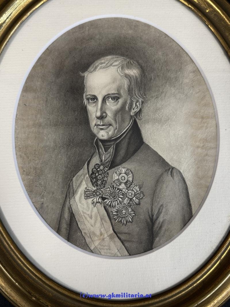 k.u.k. Kaiser Franz I. (II.) von Österreich - Gouache Malerei! — image 2