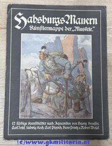 Habsburgs Mauern Künstlermappe der 'Muskete' - 12 Kunstblätter!!