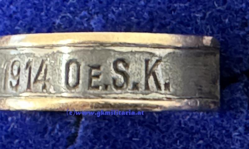 k.u.k. Ring 'Gold gab ich für Eisen - 1914' ! - GOLD! — image 5
