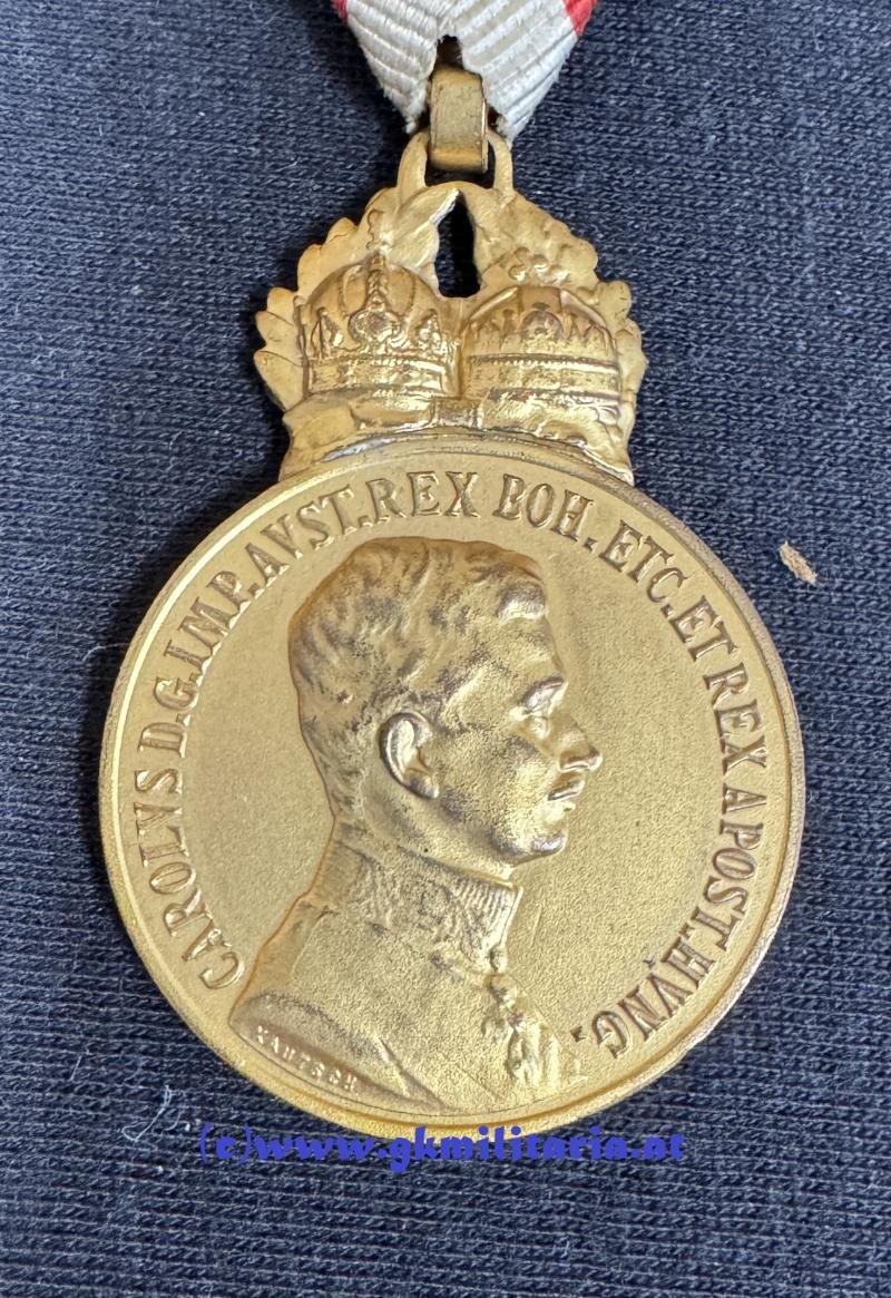 k.u.k. Bronzene Militärverdienstmedaille Kaiser Karl I. mit Schwertern! — image 3