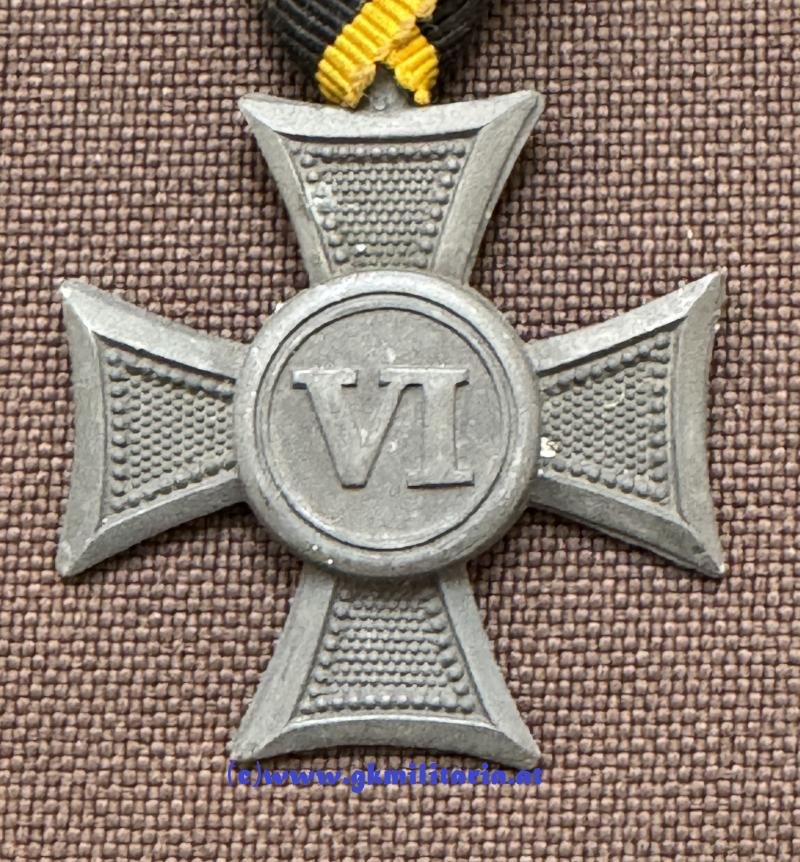 k.u.k. Militärdienstzeichen Mannschaft/Uoffz. VI Jahre! — image 2