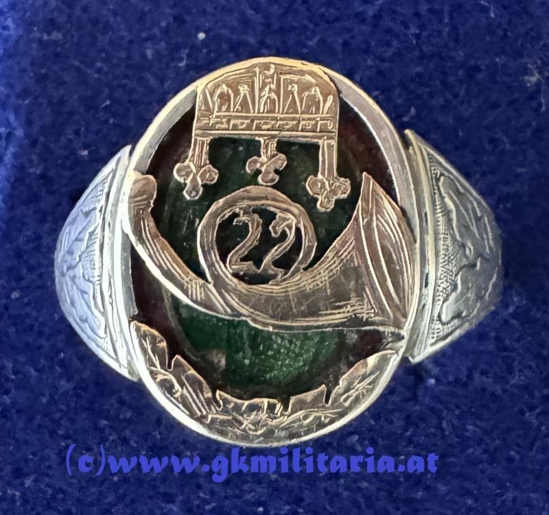 k.u.k. Ring Maros-Vásárhelyer HONVED-Infanterieregiment Nr.22 - SILBER/GOLD !! — image 2