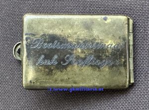 Kapsel für Legitimation k.u.k. Kriegsmarine - Bootsmannsmaat k.u.k. Seeflieger Siegfried …