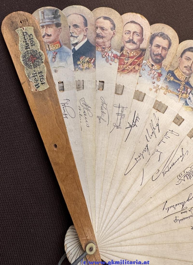 k.u.k patriotischer Fächer der Heeresführer - Offizielle Kriegsfürsorge!! — image 2