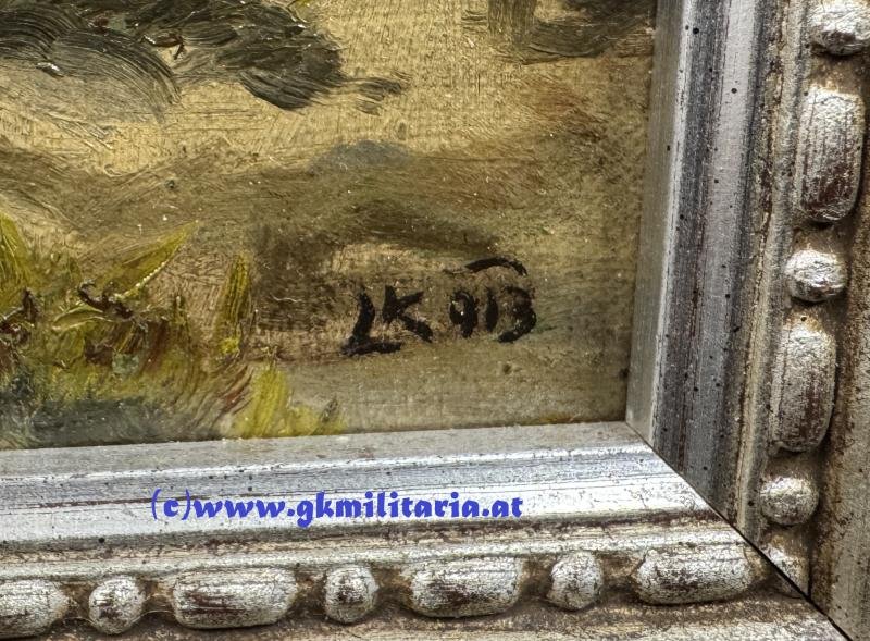 Ölbild k.u.k. Ulanen - Ludwig Koch 1913 !! — image 3