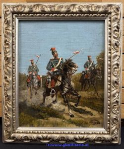 Ölbild k.u.k. Ulanen - Ludwig Koch 1913 !!