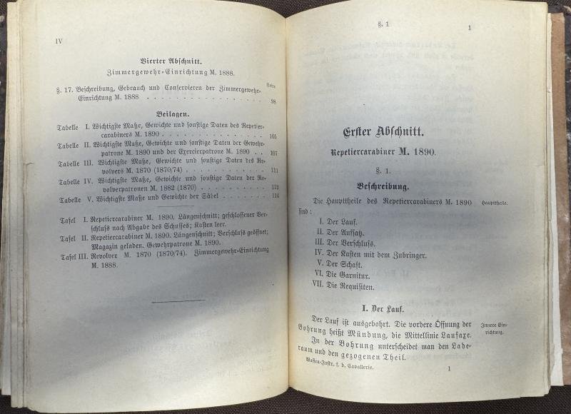 k.u.k. Waffen-Instruktion f. d. Infanterie und die Jägertruppe - G-5 und Waffen-Instruction für die k.und k. Cavallerie G6 !! 1888 & 1891!! — image 8