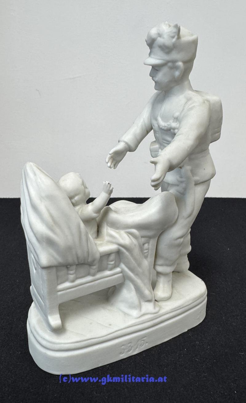 k.u.k. Figur Kaiserjäger mit Kleinkind! - 'Glücklich - zurück!' — image 2
