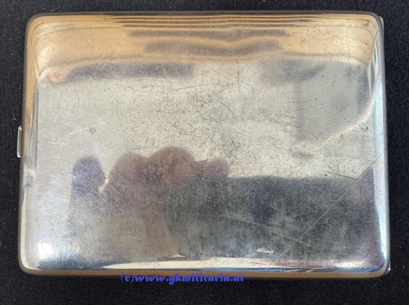 k.u.k. Zigarettentabatiere k.u.k. Luftfahrtruppe - Beobachter u. Feldpilot Oblt. Chlup Franz ! Flek 7 Parndorf!! — image 4