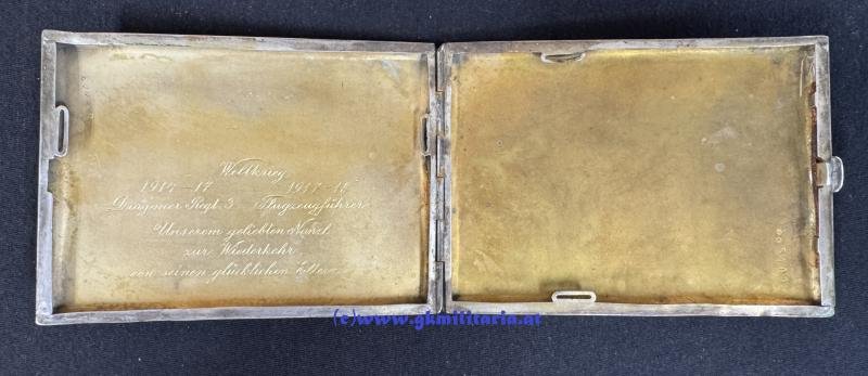k.u.k. Zigarettentabatiere k.u.k. Luftfahrtruppe - Flugzeugführer Kpl. Karl Guttmann FLIK 24+39!! — image 7