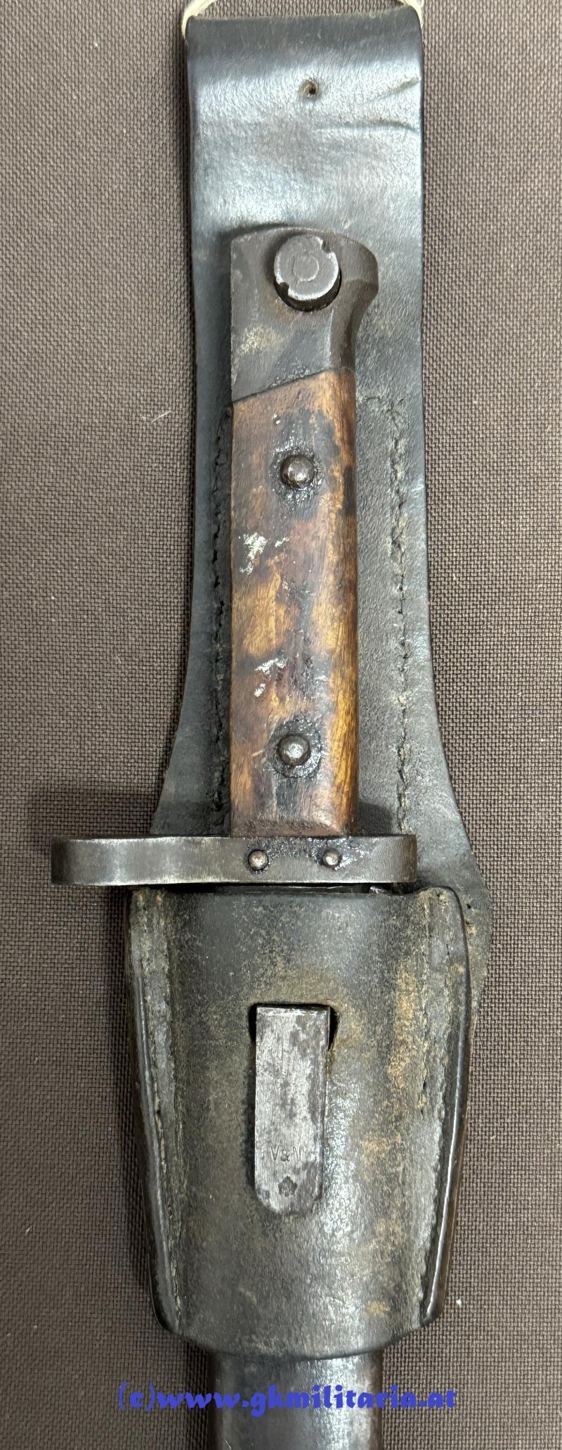 k.u.k. Messerbajonett für Repetierstutzen M95 Mannschaft - 'Berndorfer - BMF!' — image 2