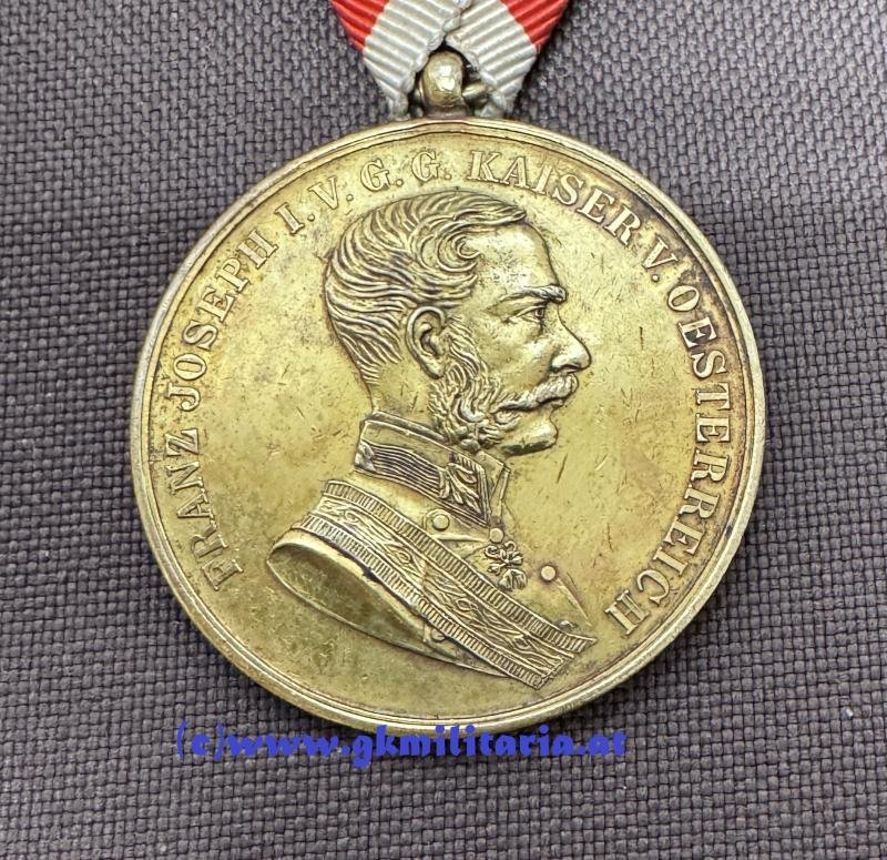 k.u.k. Goldene Tapferkeitsmedaille Kaiser Franz Josef I. ! — image 3