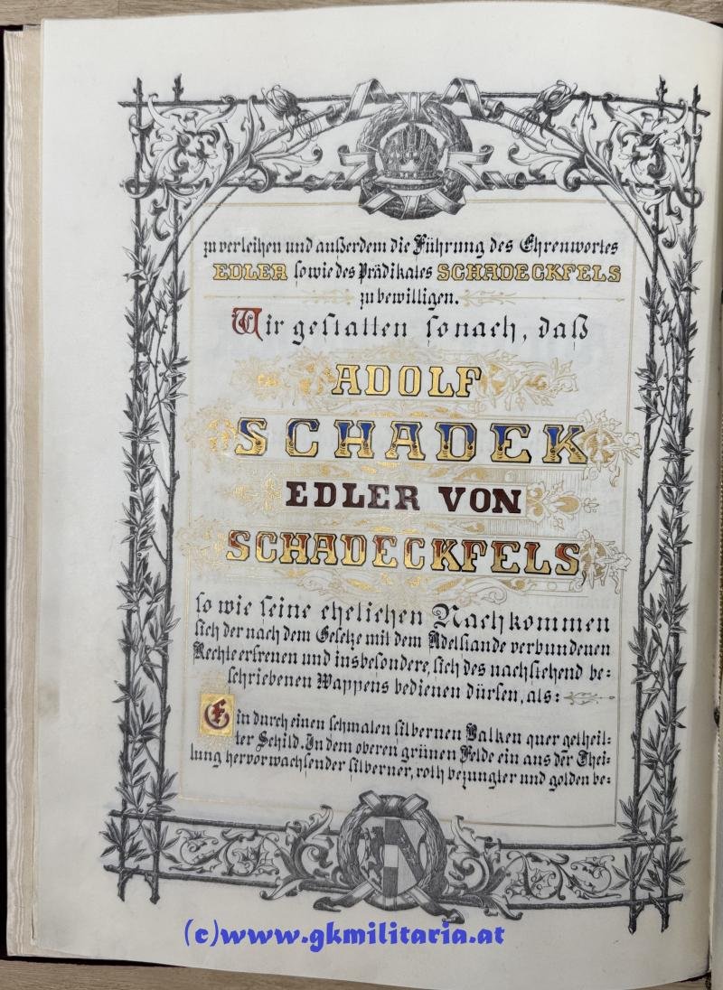 Großer Urkundennachlass Feldmarschallleutnant Adolf Schadek Edler von Schadeckfels - Kmdt. Landwehr-Infanterie-Brigade in Przemysl!! — image 7