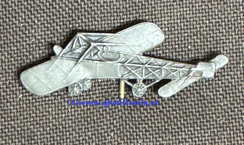 Kappenabzeichen k.u.k. Luftfahrtruppe Flugzeug!