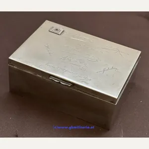 k.u.k. Zigarrendose - Offizielle Kriegsfürsorge - Unterschriften: Kaiser Franz Joseph …