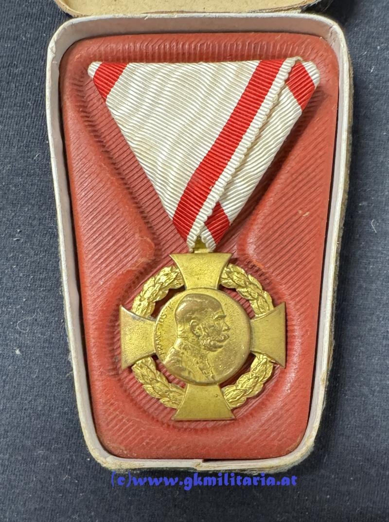 k.u.k. Jubiläumskreuz mit Etui !! — image 2