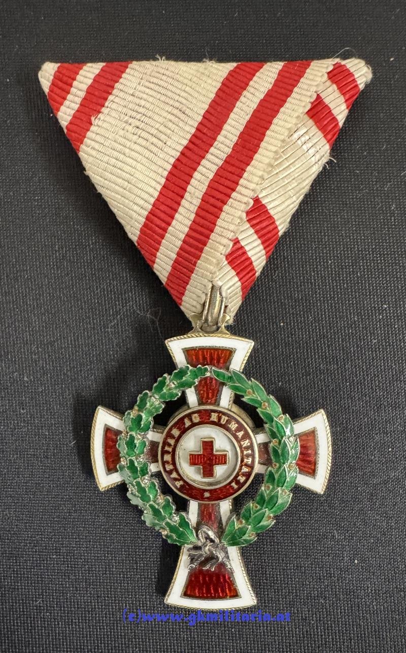 k.u.k. Ehrenzeichen des Roten Kreuzes II. Klasse mit KD im Etui! — image 4