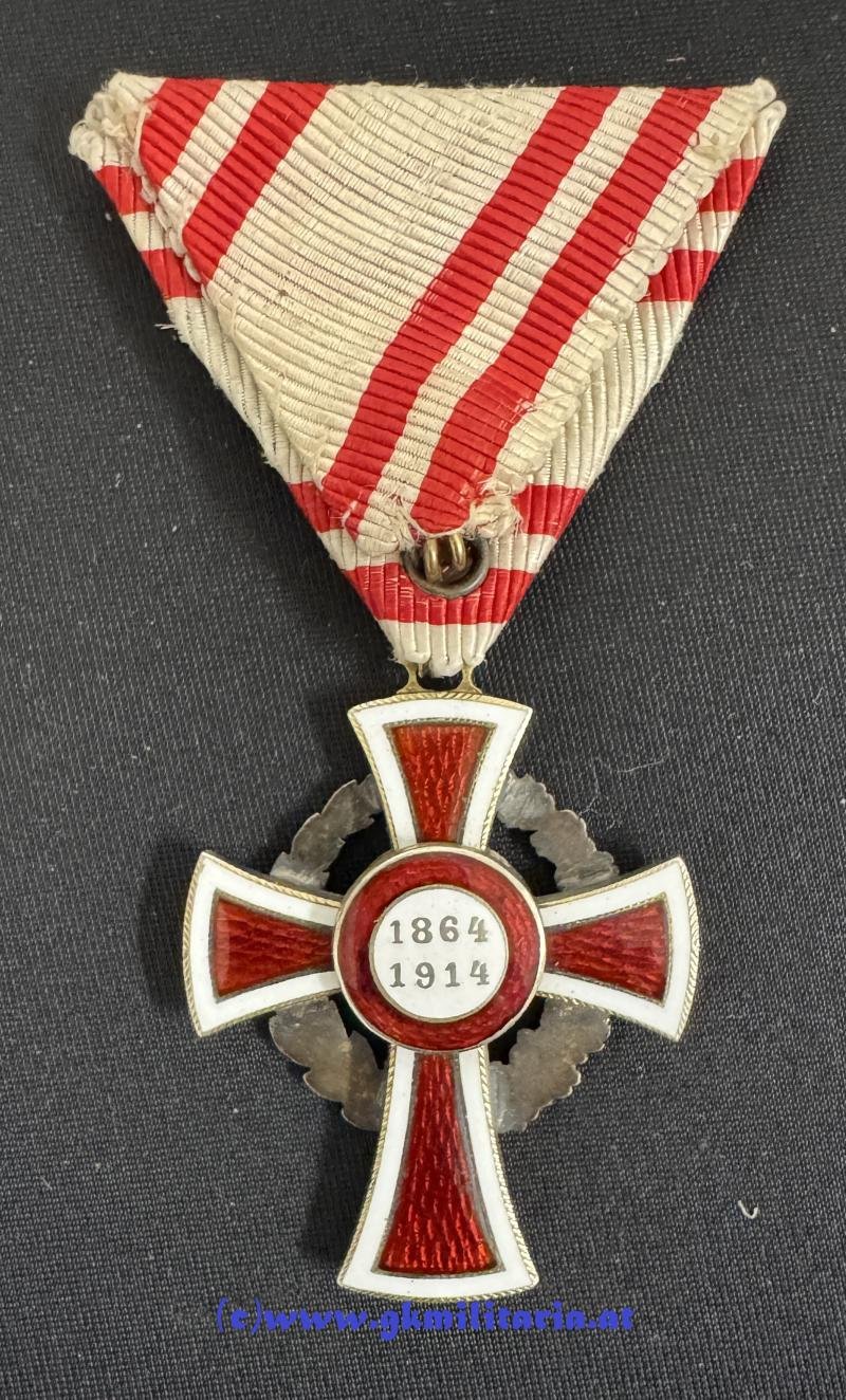 k.u.k. Ehrenzeichen des Roten Kreuzes II. Klasse mit KD im Etui! — image 6