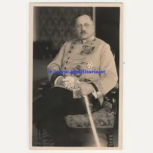 Portrait Generalmajor Ferdinand Pichler mit Top Orden! - 1. Republik!