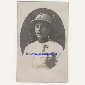Portrtait k.u.k. Oberleutnant mit Orden und in Tropenuniform!
