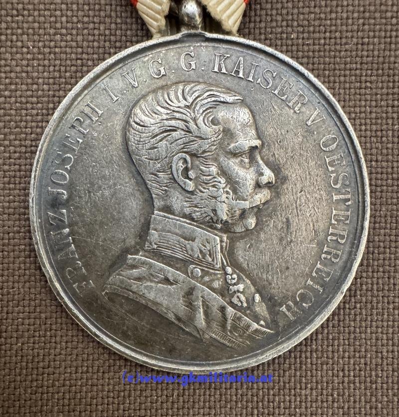 k.u.k. Silberne Tapferkeitsmedaille 1. Klasse Kaiser Franz Josef I.! — image 2