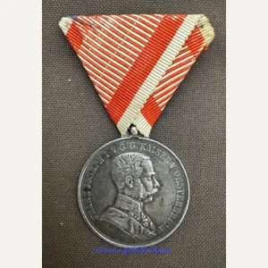 k.u.k. Silberne Tapferkeitsmedaille 1. Klasse Kaiser Franz Josef I.!