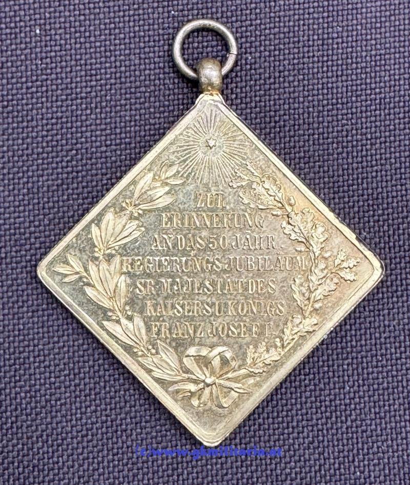 k.u.k. Klippe Kaiser Franz Joseph I. z. 50-jährigen Regierungsjubiläum 1848-1898!! — image 2