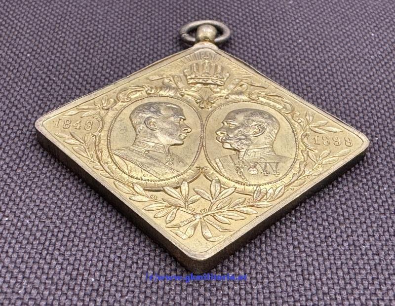 k.u.k. Klippe Kaiser Franz Joseph I. z. 50-jährigen Regierungsjubiläum 1848-1898!! — image 3