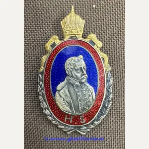 k.u.k. Kappenabzeichen Husarenregiment Nr. 5 'Radetzky Husaren' - große Variante!
