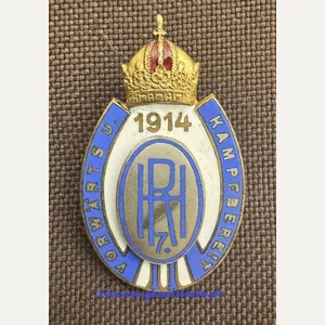 k.u.k. Kappenabzeichen Husarenregiment Nr. 7 - Variante!