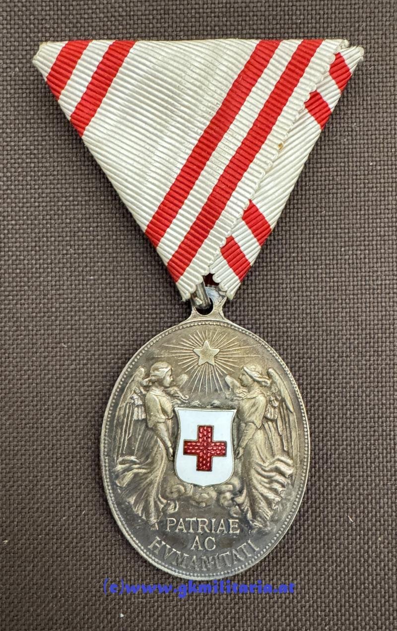 k.u.k. Silberne Ehrenmedaille Rotes Kreuz - 'FRIEDEN' !! — image 3