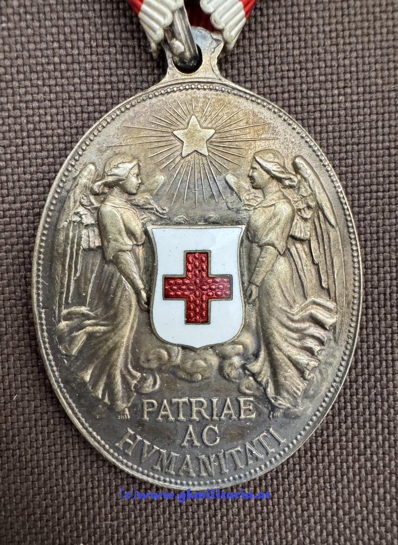 k.u.k. Silberne Ehrenmedaille Rotes Kreuz - 'FRIEDEN' !! — image 4