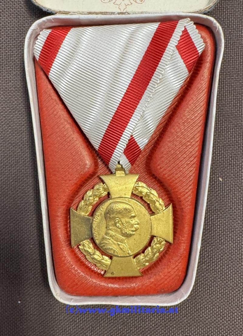 k.u.k. Jubiläumskreuz mit Etui !! — image 2
