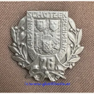 k.u.k. Kappenabzeichen Schützen-Regiment 26 'MARBURG' - 1914-1917!!