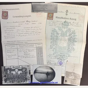 Papiernachlass k.u.k. Kriegsmarine Maschinenmaat Friedrich Hönig!!