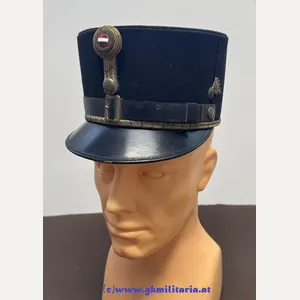 Österreich 1. Republik - schwarze steife Kappe Offiziere Gendarmerie!!