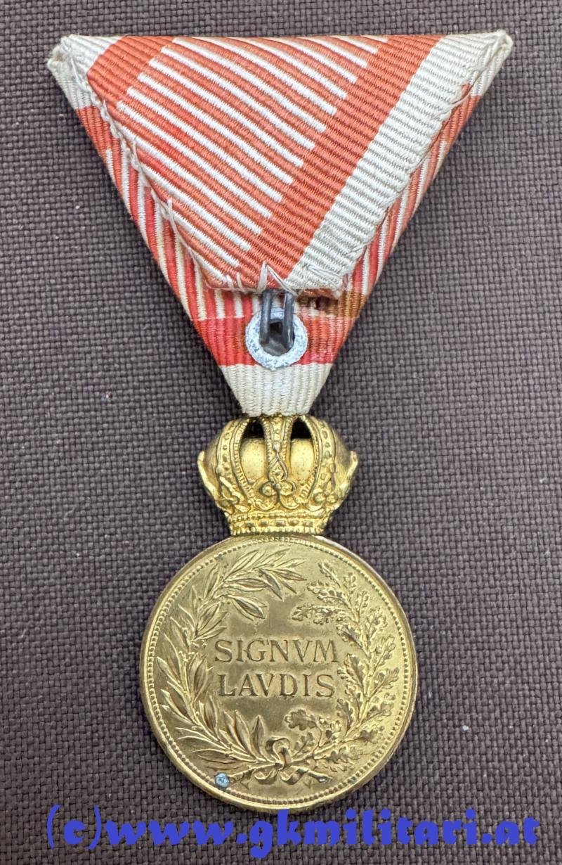 k.u.k. Bronzene Militärverdienstmedaille Kaiser Franz Josef I. im Etui - G.A. SCHEID, WIEN & BUDAPEST! — image 6