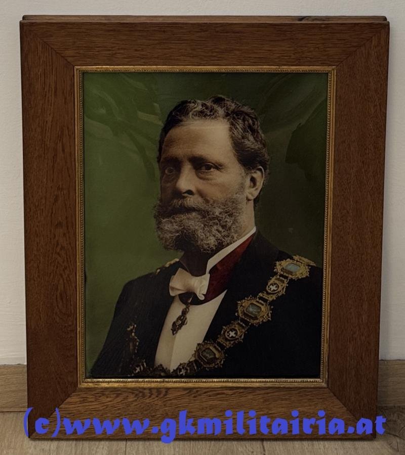 k.u.k. Hinterglasbild - Bürgermeister der Stadt Wien 'Dr. Karl Lueger' !! — image 2