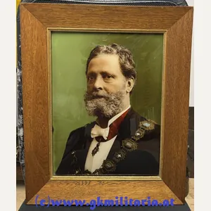 k.u.k. Hinterglasbild - Bürgermeister der Stadt Wien 'Dr. Karl Lueger' …