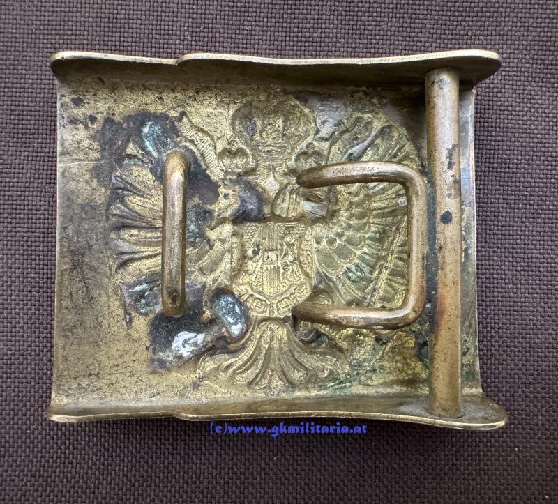 k.u.k. Infanterieleibriemen mit Kastenschloss (Koppelschloss) M1888 - 'Mannschaft' !! — image 4