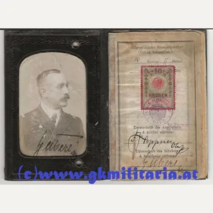 k.u.k. Legitimation Korvettenkapitän Georg R.A. Seibert !!