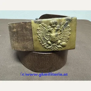 k.u.k. Infanterieleibriemen mit Kastenschloss (Koppelschloss) - 'Mannschaft' !!