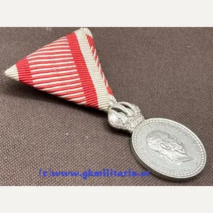 k.u.k. Silberne Militärverdienstmedaille Kaiser Franz Joseph I. - 'SILBER' !!