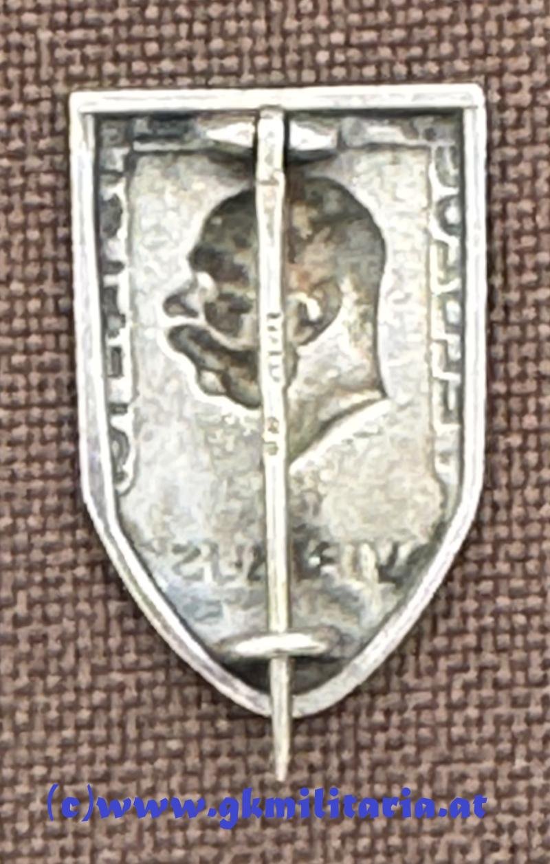 k.u.k. Kappenabzeichen 4. Armee 1914-15 - Miniatur 'SILBER' !! — image 2