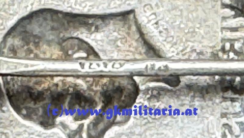 k.u.k. Kappenabzeichen 4. Armee 1914-15 - Miniatur 'SILBER' !! — image 3