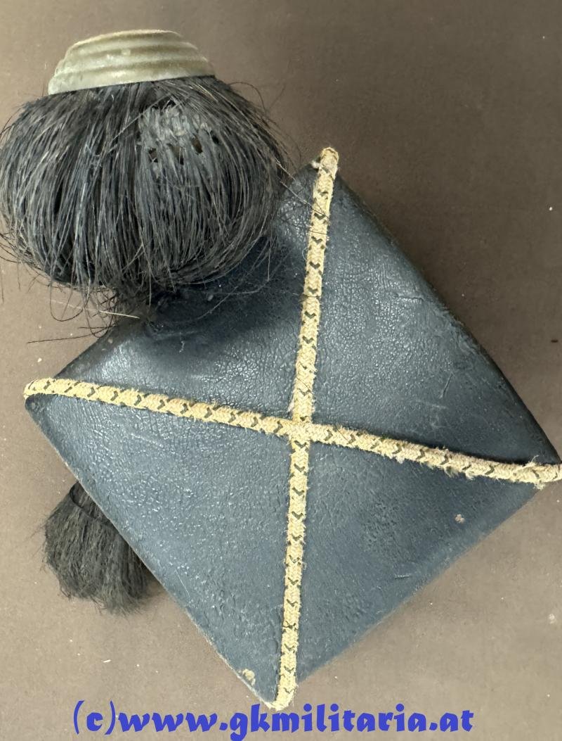 k.u.k. Tschapka Wachtmeister des k. u. k. Ungarisch-Kroatischen Ulanen-Regiment 'Nikolaus II. Kaiser von Rußland Nr. 5 - Monturdepotstempel!!! — image 3