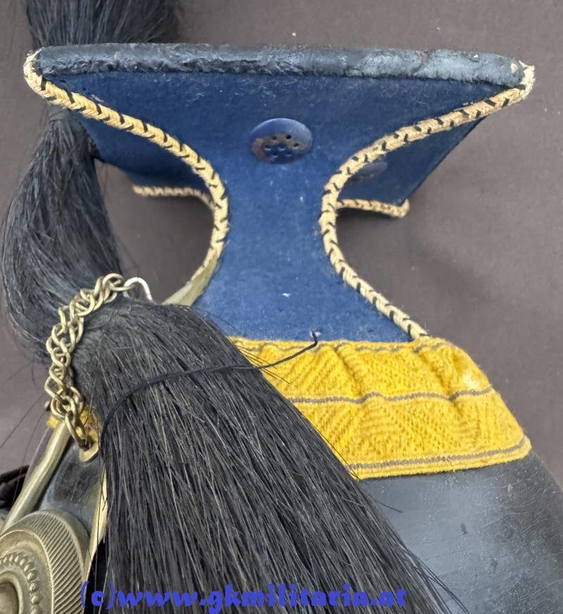 k.u.k. Tschapka Wachtmeister des k. u. k. Ungarisch-Kroatischen Ulanen-Regiment 'Nikolaus II. Kaiser von Rußland Nr. 5 - Monturdepotstempel!!! — image 9